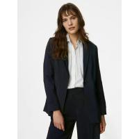 ราคา Marks & Spencer เสื้อเบลเซอร์ผู้หญิง Straight Single Breasted สี Dark Navy 14 UK (CDS13085094)