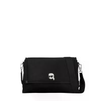 ราคา KARL LAGERFELD กระเป๋ารุ่น IKON NYLON LARGE CROSSBODY BAG สี BLACK One Size (MKP2035914)