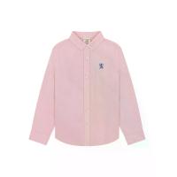 ราคา GIORDANO เสื้อเชิ้ตแขนยาวเด็กผู้ชาย Regular Oxford Shirts (Lion) สีชมพู 120 (MKP1989398)