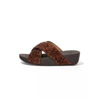 ราคา FitFlop™ รองเท้าแตะผู้หญิง LULU SHIMMERFOIL SLIDE สี BRONZE 4 UK (MKP2052359)
