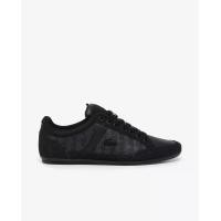 ราคา LACOSTE รองเท้าผ้าใบผู้ชายลาคอสท์ รุ่น Chaymon วัสดุหนังกลับ สีดำ 7 UK (MKP2052807)