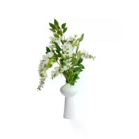 ราคา Chic Republic ดอกไม้ประดิษฐ์ในแจกัน WISTERIA AND LEAVES สี ขาว/เขียว (MKP2053138)