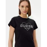 ราคา GUESS เสื้อยืดแขนสั้นผู้หญิง V5GI10K9RM1 - สีดำ S (MKP2035472)
