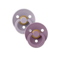 ราคา BIBS จุกนมปลอม Symmetrical ไซส์ 1 แพ็ค 2 ชิ้น สีFossil Grey และ Mauve (CDS96666241)