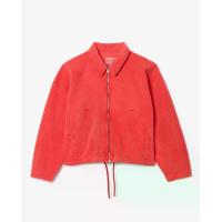 ราคา LACOSTE เสื้อแจ็กเก็ตผ้าเดนิม ทรงหลวม ย้อมสีธรรมชาติ สีแดง 36 EU (MKP1800969)