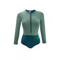 ราคา GRAND SPORT ชุดว่ายน้ำทูโทนแขนยาว ผู้หญิง (342695) สีเขียว L (MKP1704053)