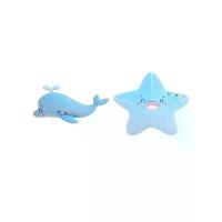 ราคา ENFANT เซ็ตหมอนหนุน+หมอนข้าง คอลเล็กชั่น ทะเล เนื้อผ้าเวลลัว สีฟ้า (MKP1790116)