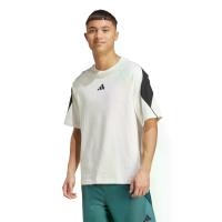 ราคา ADIDAS เสื้อยืดผู้ชาย Stadium รุ่น JX5640 สี Off White / Black A/L (CDS23488113)