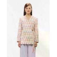 ราคา Shaka เสื้อเบลาส์ผู้หญิง เสื้อเบลเซอร์ สายผูกด้านข้าง ผ้าซาติน สีน้ำตาล S (MKP1922079)
