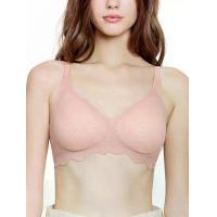 ราคา WACOAL เสื้อชั้นในผู้หญิง Smart Size Easy Lacy บราไร้โครง ลูกไม้ลายคลื่น สีชมพู XXL (GRMKPPR000184947)