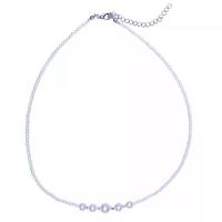 ราคา PEARL BIJOU สร้อยคอมุกน้ำจืดสีขาว รุ่นมินิ ไซต์ L ขนาดใหญ่ ประดับไข่มุกญี่ปุ่นสีขาว 5 เม็ดกึ่งกลางสร้อย คั่นลูกปัดเงินแท้ (MKP2056346)