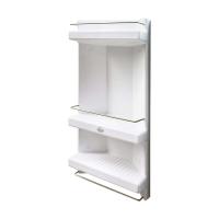 ราคา QUEEN ชั้นวางของ เข้ามุม 3 ชั้น รุ่น SH-CAB-C03-WT ขนาด 30 x 14 x 60 ซม. สีขาว (MKP0304843)