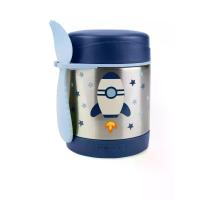 ราคา SKIP HOP กล่องใส่อาหารสแตนเลสสำหรับเด็ก Style Rocket สีฟ้า (CDS12591787)