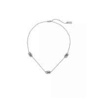ราคา MARC JACOBS สร้อยคอ THE J MARC LUXE STATION NECKLACE สี SILVER/CRYSTAL 17cm (MKP1988919)