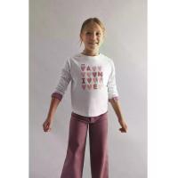 ราคา SFERA KIDS เสื้อยืดเด็กโตผู้หญิง แขนยาว Heart สีขาว 5 EU (CDS23771864)