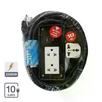 ราคา SOKAWA บล็อคยาง 2x4 พร้อมสายไฟ VCT 3x1 รุ่น S-266 ขนาด 10 เมตร สีน้ำตาล (MKP1393527)
