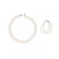 ราคา PEARL BIJOU เซต A3 สร้อยคอ&สร้อยข้อมือ มุกน้ำจืดสีขาวสามเส้นคู่ (MKP2056340)