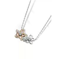 ราคา JUBILEE DIAMOND จี้เพชรพร้อมสร้อย Everbloom Dual Flowers - สีพิงค์โกลด์ (MKP2056271)