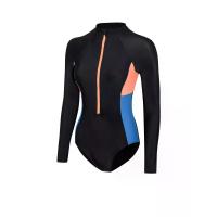 ราคา SPEEDO ชุดว่ายน้ำผู้หญิง Asia Fit Long Sleeve Zip Colour Block สีดำ - SP111SP977DUTH L (GRMKPPR000129559)