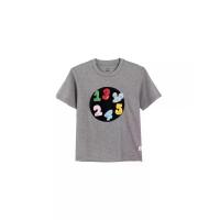 ราคา Good mood เสื้อยืดคอกลม แขนสั้น สีเทา + PATCHES ลายตัวเลข 6 ชิ้น สำหรับเด็ก 4-5 ปี 110 (MKP2055760)