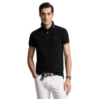 ราคา POLO RALPH LAUREN เสื้อโปโลผู้ชาย-Custom Slim Fit Mesh Polo Shirt รุ่น MNPOKNI1N821359-สีดำ XXL (MKP1878801)