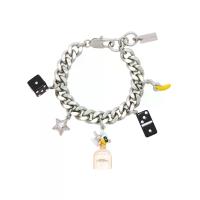 ราคา MARC JACOBS สร้อยข้อมือ THE PERFECT CHARM BRACELET สี SILVER/PINK MULTI 17cm (MKP1990852)