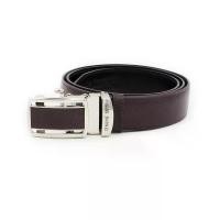 ราคา La Franche ชุดเข็มขัดหนังวัวแท้ Autolock หนังลาย Saffiano รุ่น 2AL0108 สีน้ำตาลแดง 29 (MKP1359837)