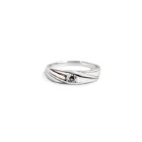 ราคา FINEJEWELTHAI แหวนผู้ชาย เงินแท้ ฝังเพชรแท้ เบลเยี่ยมคัท น้ำ 98 สีเงิน 48 (MKP2057684)