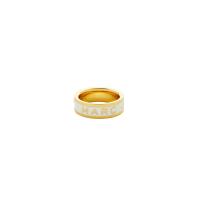 ราคา MARC JACOBS แหวน THE MARC JACOBS ENAMEL RING สี GOLD/CREAM 7 (MKP1988620)