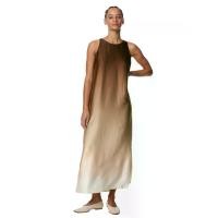 ราคา Marks & Spencer ชุดเดรสผู้หญิง Ombre Round Neck Midaxi Column Dress สี Brown Mix 12 Petite (CDS14995514)