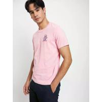 ราคา DeFry 01 เสื้อยืดผู้ชาย แขนสั้นคอกลม พิมพ์ลาย สีชมพู S (CDS12945603)