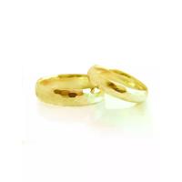 ราคา FINEJEWELTHAI แหวนคู่ชายหญิง เงินแท้ ทำลายทุบด้านนอกแหวน สีทอง 54 (MKP2061491)