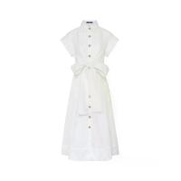ราคา ASAVA (SS25)เดรสผู้หญิงแขนล้ำ แต่งดีเทลผูกโบว์ด้านหน้า สีขาว S (GRMKPPR000169411)