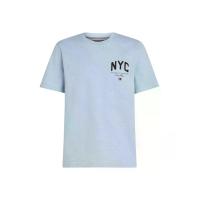 ราคา TOMMY HILFIGER เสื้อยืดผู้ชาย สีน้ำเงิน ทรง Regular M (MKP2008917)