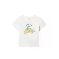 ราคา SFERA KIDS เสื้อยืดเด็กโตผู้หญิงแขนสั้น คอกลม Printed Detail and Bow สีขาว 6 EU (GRCDS53725050016)