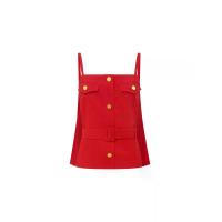 ราคา ASV (AW24)เสื้อผู้หญิงสายเดี่ยว คอเหลี่ยม แต่งคาดเข็มขัด สีแดง S (GRMKPPR000154514)