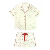 ราคา SABINA เซ็ตชุดนอน เสื้อแขนสั้น กางเกงขาสั้น - สีครีม L-XL (GRMKPPR000186042)