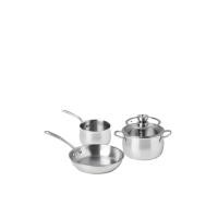 ราคา MEYER ชุดเซ็ตเครื่องครัว สเตนเลส สตีล 5 ชิ้น White Steel สีเงิน (CDS23556331)