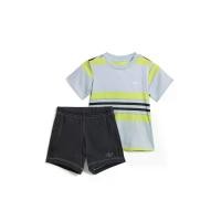 ราคา ADIDAS KIDS ชุดเซ็ตเด็กทารกยูนิเซ็กส์ เสื้อยืด + กางเกงขาสั้น สีฟ้า 80 UK (GRCDS54524120960)