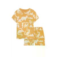 ราคา MARKS & SPENCER KIDS ชุดนอนเสื้อยืดแขนสั้นกางเกงขาสั้นเด็กเล็กผู้ชาย Pure Cotton Dinosaur สี Yellow Mix 6_7_Years (GRCDS11525050233)