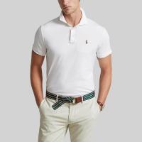 ราคา POLO RALPH LAUREN Polo Ralph Lauren POLO Custom Slim Fit Soft Cotton Polo Shirt เสื้อโปโล รุ่น MNPOKNI1N821089 สี 100 WHITE S (MKP0684173)