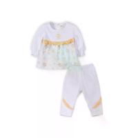 ราคา ENFANT ชุดเสื้อแขนยาว+กางเกงขายาว สีขาว สกรีนลาย หมีCarnival สำหรับอายุ 12-24 เดือน 90 (MKP2064403)