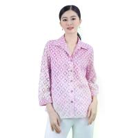 ราคา MIKIKO เสื้อเชิ้ต ผู้หญิง ลูกไม้ ราเชล แขนยาว ชมพู S (GRMKPPR000151148)
