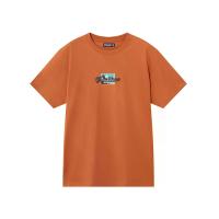 ราคา GIORDANO เสื้อยืดแขนสั้นผู้ชาย ALL THE WAVES Collection Printed Crew Neck Short Sleeve Tee สีส้ม Mango S (MKP2063999)