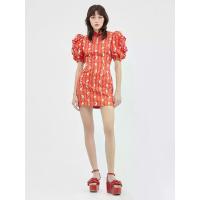 ราคา KLOSET (CNY23)เดรสแขนตุ๊กตา กระโปรงทรงเอ สีแดง M (GRMKPPR000089515)