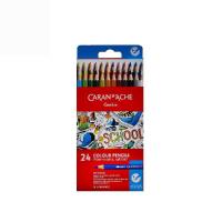 ราคา CARAN D'ACHE ชุดสีไม้ระบายน้ำ Caran D’Ache School Line 24 สี (MKP1634316)