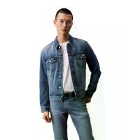 ราคา CALVIN KLEIN เสื้อแจ็คเก็ตผู้ชาย ทรง Slim สีฟ้า L (MKP2065413)