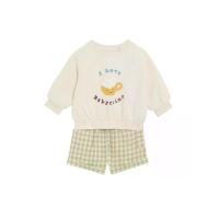 ราคา MARKS & SPENCER KIDS ชุดเสื้อแขนยาวกางเกงขาสั้นเด็กเล็กผู้หญิง Cotton Rich Babyccino 2 ชิ้น สี Neutral 12-18 Month (GRCDS11525050224)