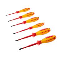 ราคา Knipex ชุดไขควงหุ้มฉนวนกันไฟฟ้า รุ่น 002012V04 สีเหลือง, สีแดง (MKP0581318)