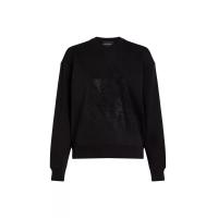 ราคา KARL LAGERFELD เสื้อสเวตเชิ้ต รุ่น KAMEO RHINESTONE SWEATSHIRT สี BLACK L (GRMKPPR000161256)